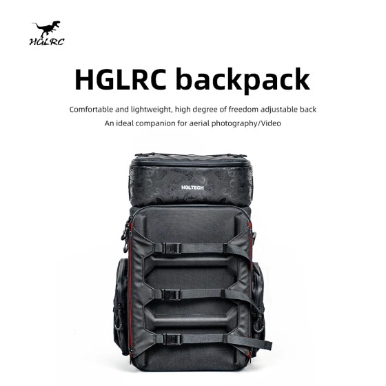 HGLRC Drone Backpack Camera Bag Splash-Proof Fabric 360X260X530mm 33.5L Capacity for Outdoor Flying